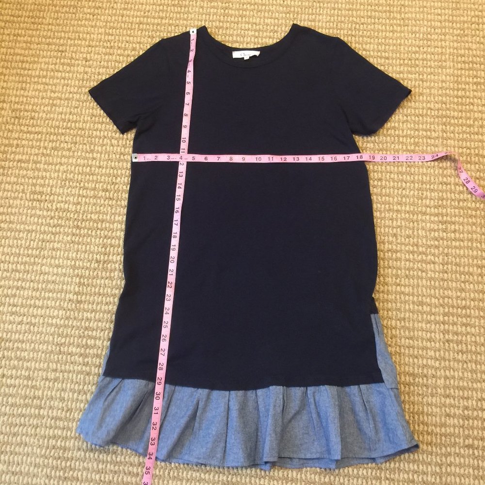 Clu Too Ruffle Blue Dress Small - Picture 5 of 7